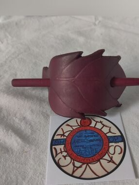 Leather Blowing Leaf Hair Slide - Small